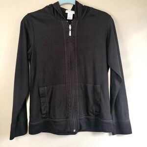 Natori Brown Zip Up Long Sleeve Hoodie Size Medium